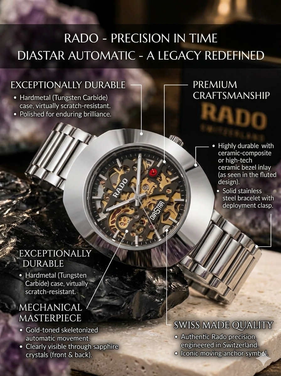 RADO DiaStar Automatic – Premium Luxury Watch (Replica)