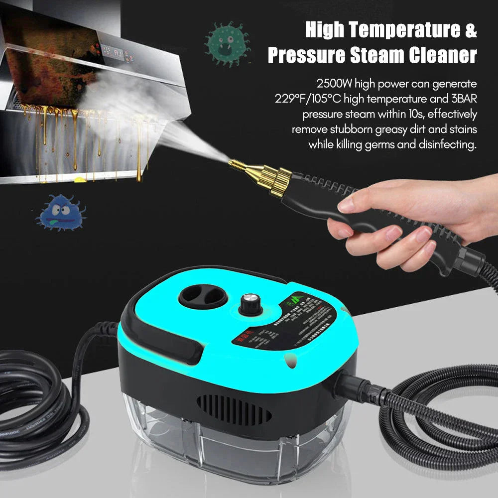 Portable Steam Cleaner with 15-Second Fast Heating | Multipurpose High Pressure Steam Cleaning Machine for Home & Car