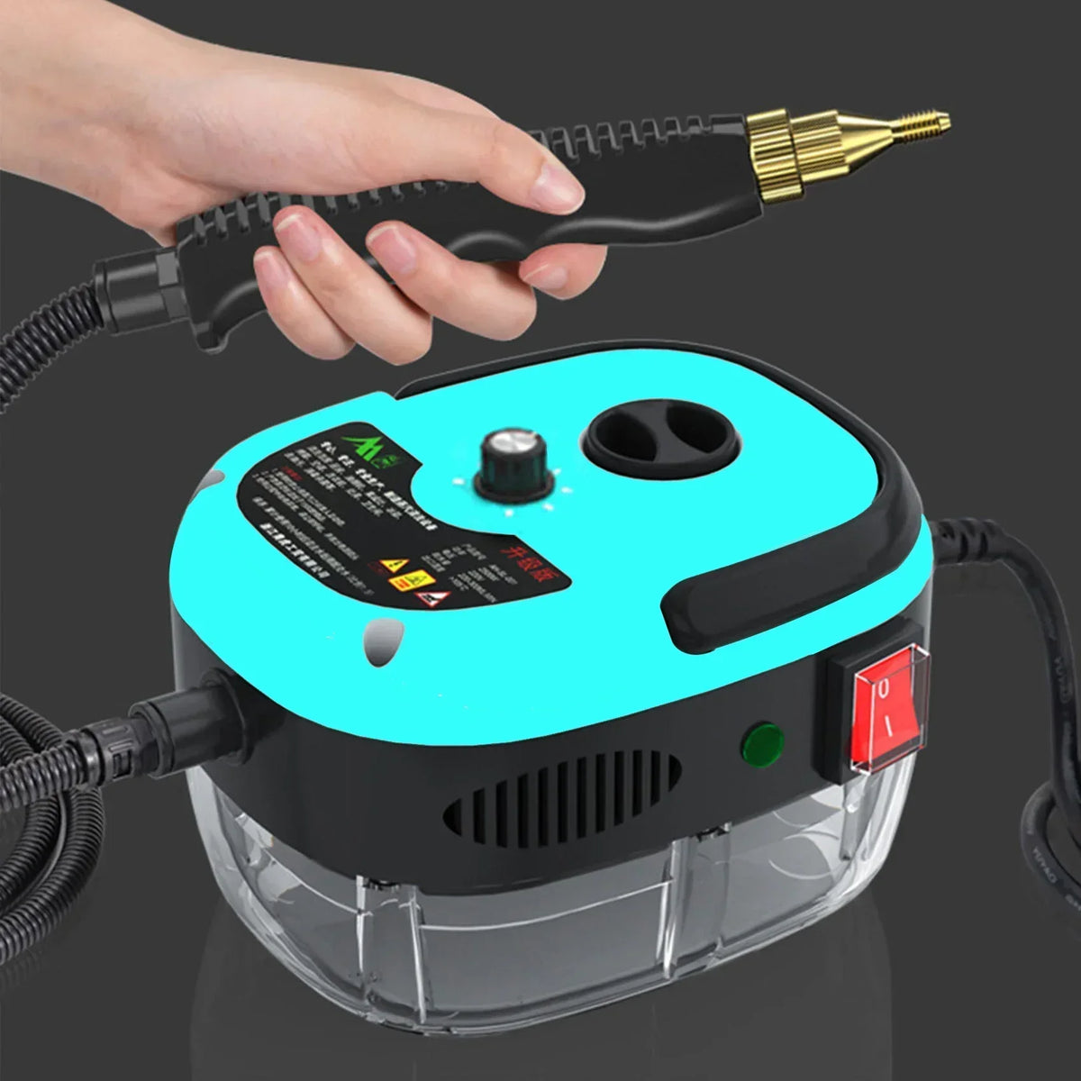 Portable Steam Cleaner with 15-Second Fast Heating | Multipurpose High Pressure Steam Cleaning Machine for Home & Car